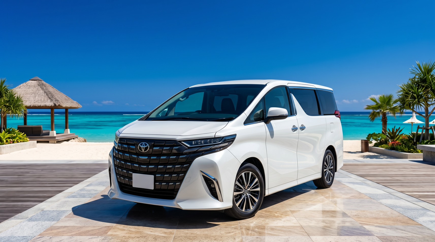 憧れの新型40系アルファードで巡る沖縄｜最高級ミニバン確約プラン★WEB限定価格＆充実の免責補償付