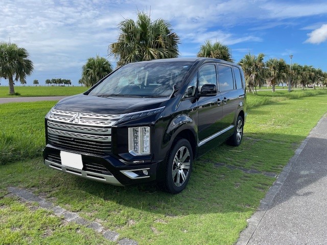 🌺空港無料送迎　三菱/デリカ D:5　ディスプレイオーディオ♪ 那覇市内配車返却無料🌺