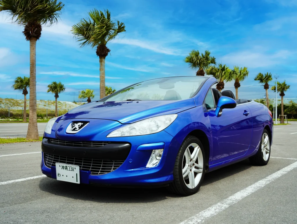 *【オープンカー / 2人乗り / AT（オートマ）/ 禁煙車】PEUGEOT 308CC Blue