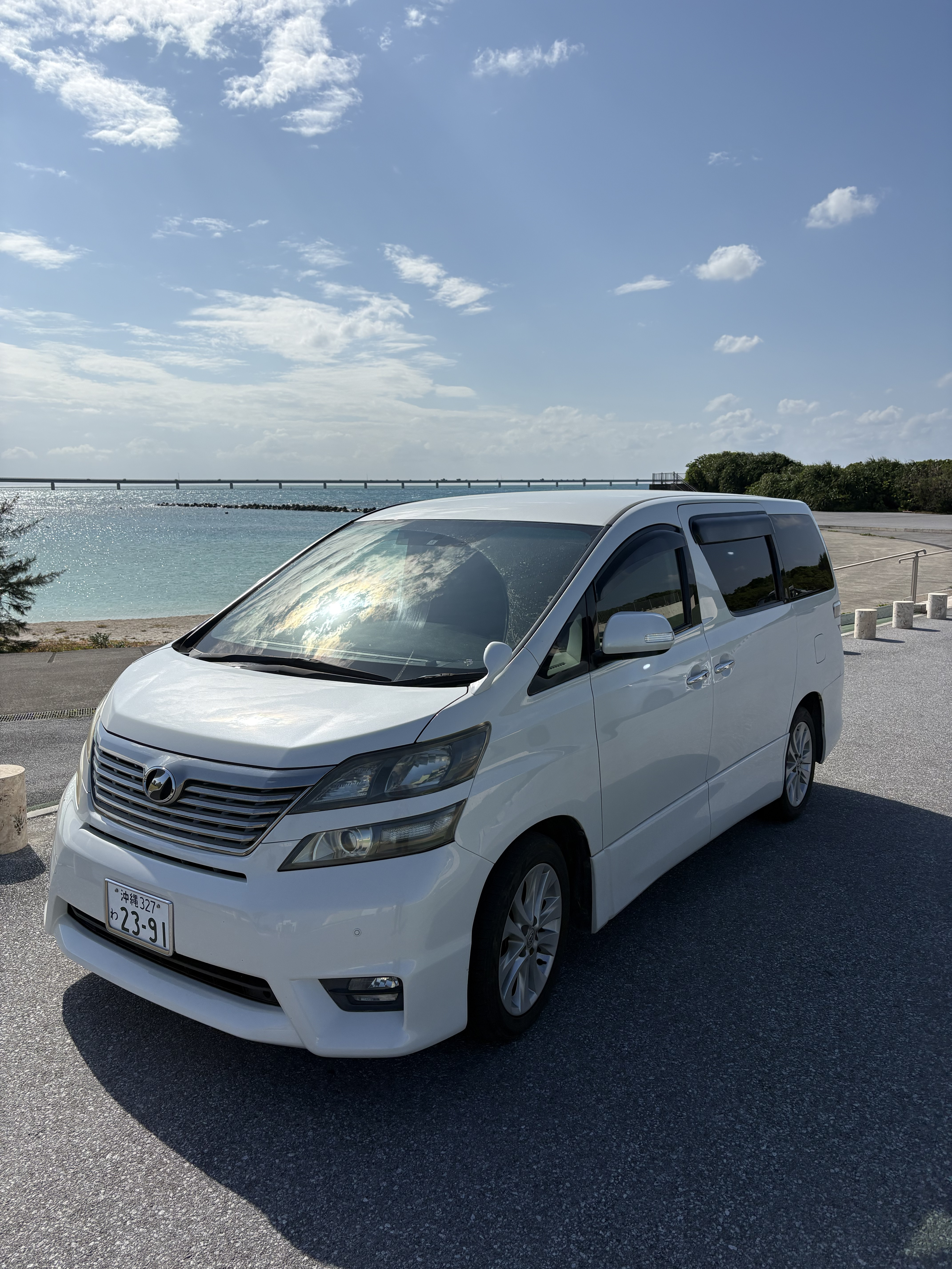 VELLFIRE 宮古空港・下地空港・送迎無料、平良港クルーズ対応可能！その他送迎相談可