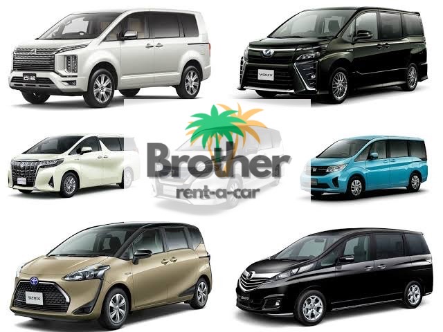 ■免責補償込み■１BOX☆空港送迎無料、港、ホテル対応可☆ナビ、バックモニター付，ワンボックス