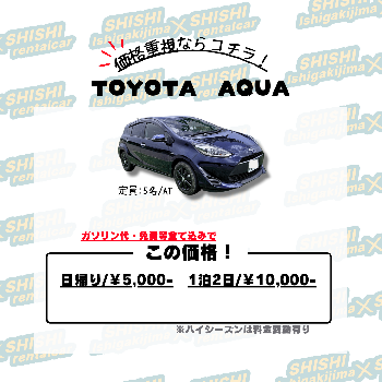 送迎無料！ガソリン満タン返し不要！免責補償込み！5人乗りのコンパクトカー