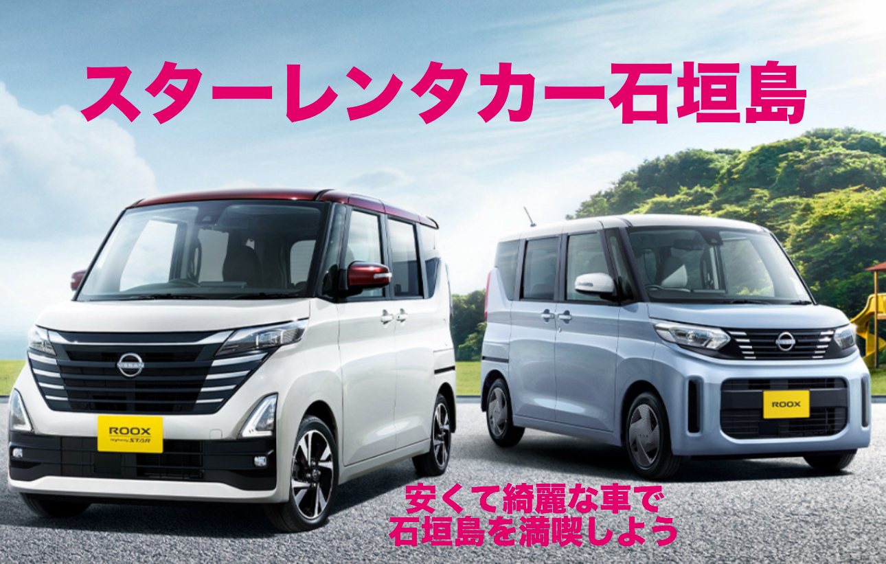 石垣島の狭い道でも楽々！！きれいな軽自動車　車種おまかせプラン　空港・離島ターミナル・クルーズ船対応
