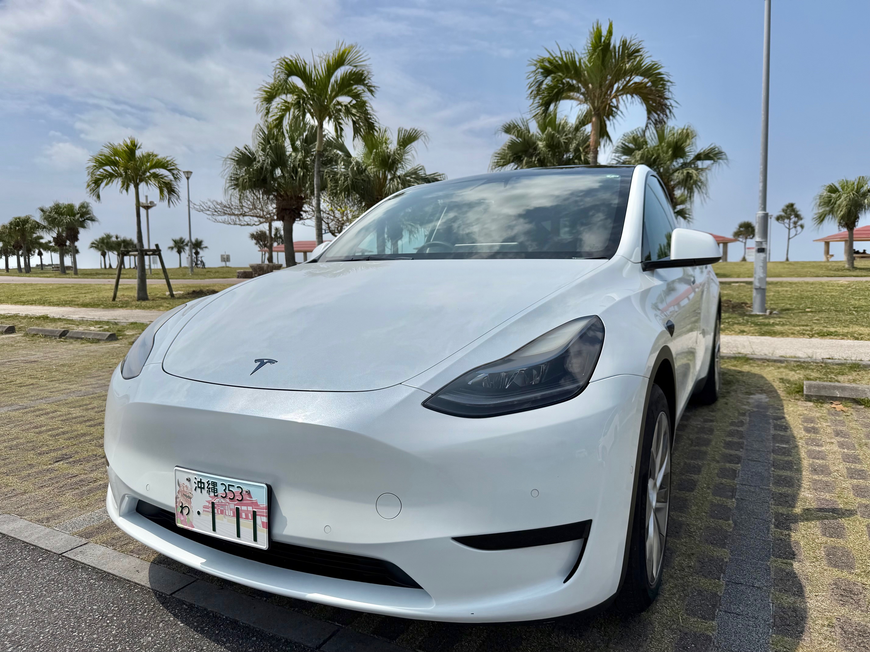 ⚡️テスラ モデルY⚡️基本補償／充電代コミコミプラン⭐️【那覇空港完全個別送迎】