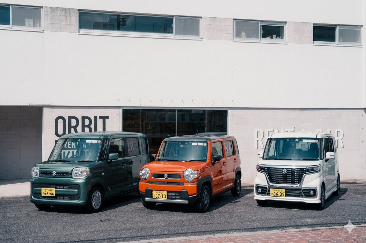 軽自動車（安心免責補償付き）那覇空港・国際通り・近隣のホテルから無料タクシー送迎