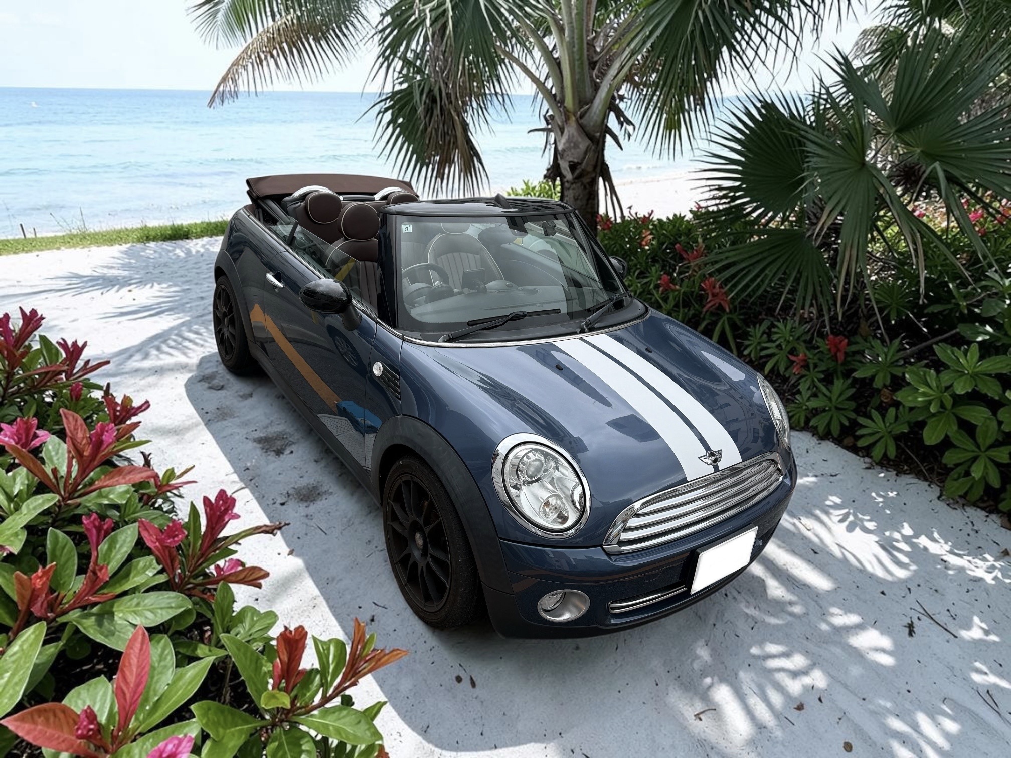 🛻オープンMINIネイビーR56【石垣港離島ターミナル】石垣空港 クルーズ岸壁 ホテル⇆持込返却対応