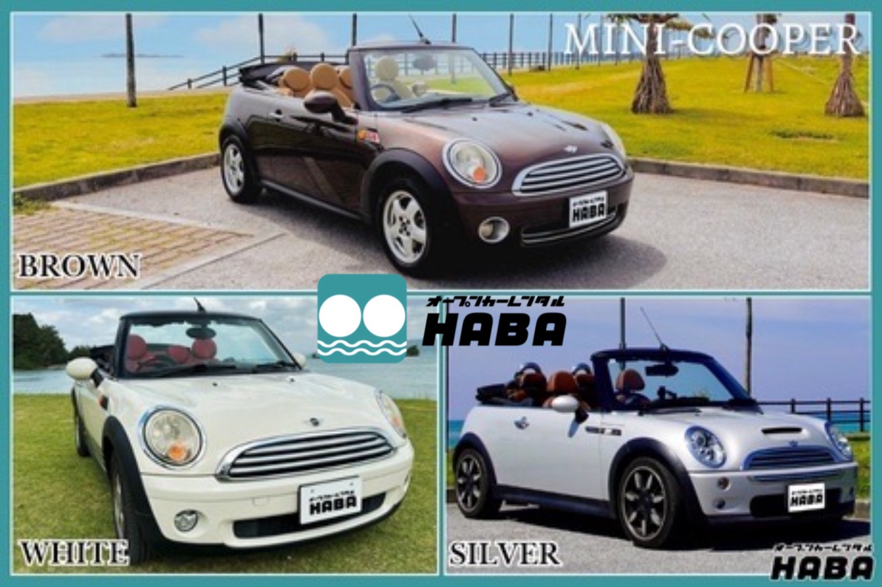 お得にオープンカー！最大4人乗れるオープンカー！MINIクーパー【VIP個別送迎付】