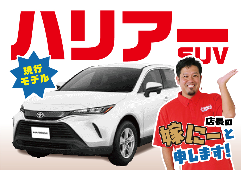 【SUVハリアーハイブリッド（現行モデル）】那覇市内どこでも配車！早い者勝ちの特別プラン！